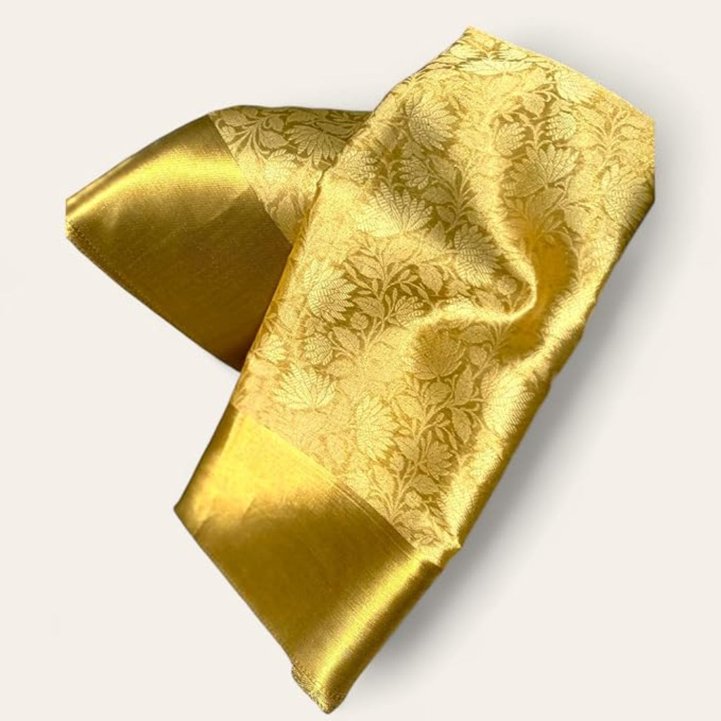 Women Nita Ambani Saree Gold | Banarasi Tissue Silk Saree