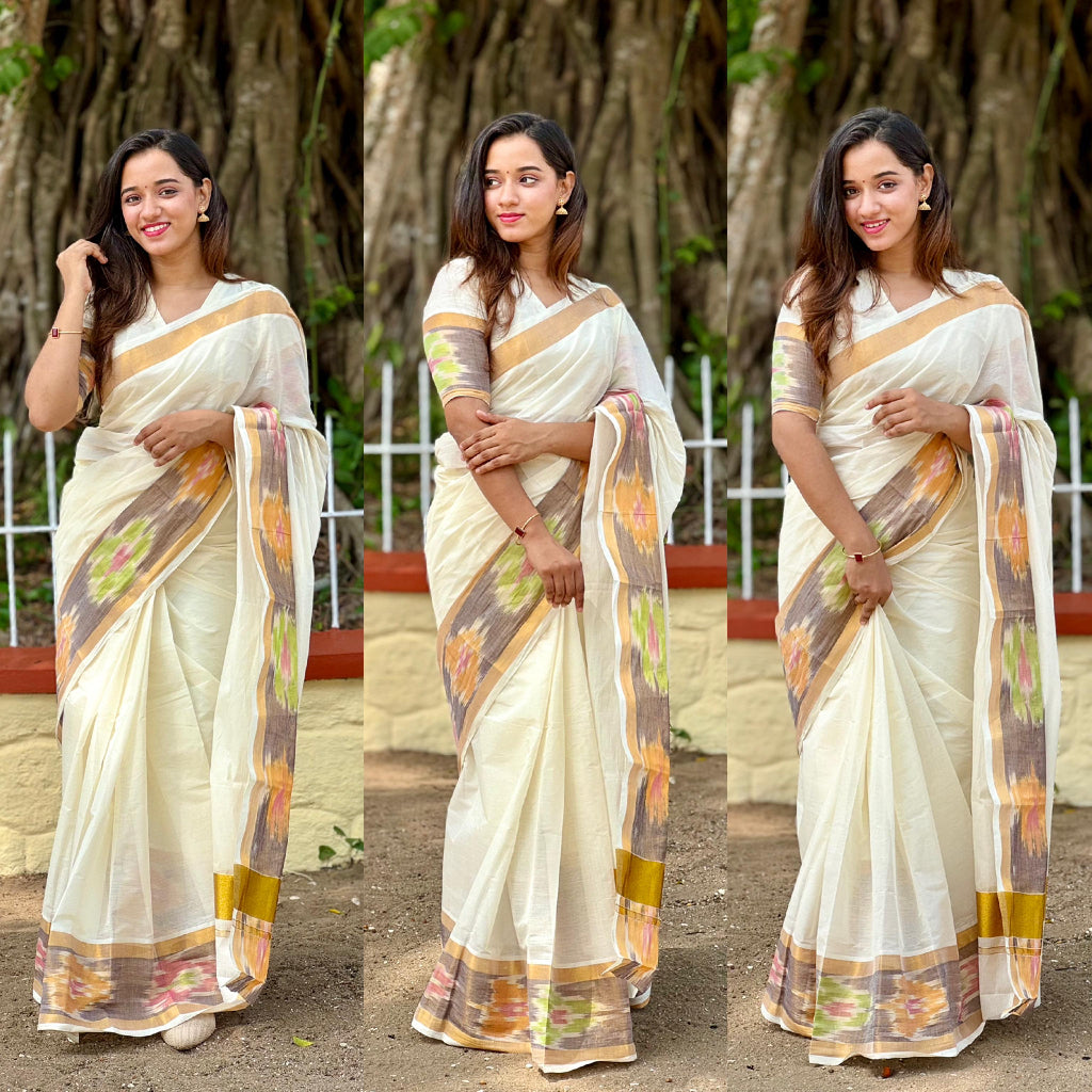 Kerala Kasavu Saree