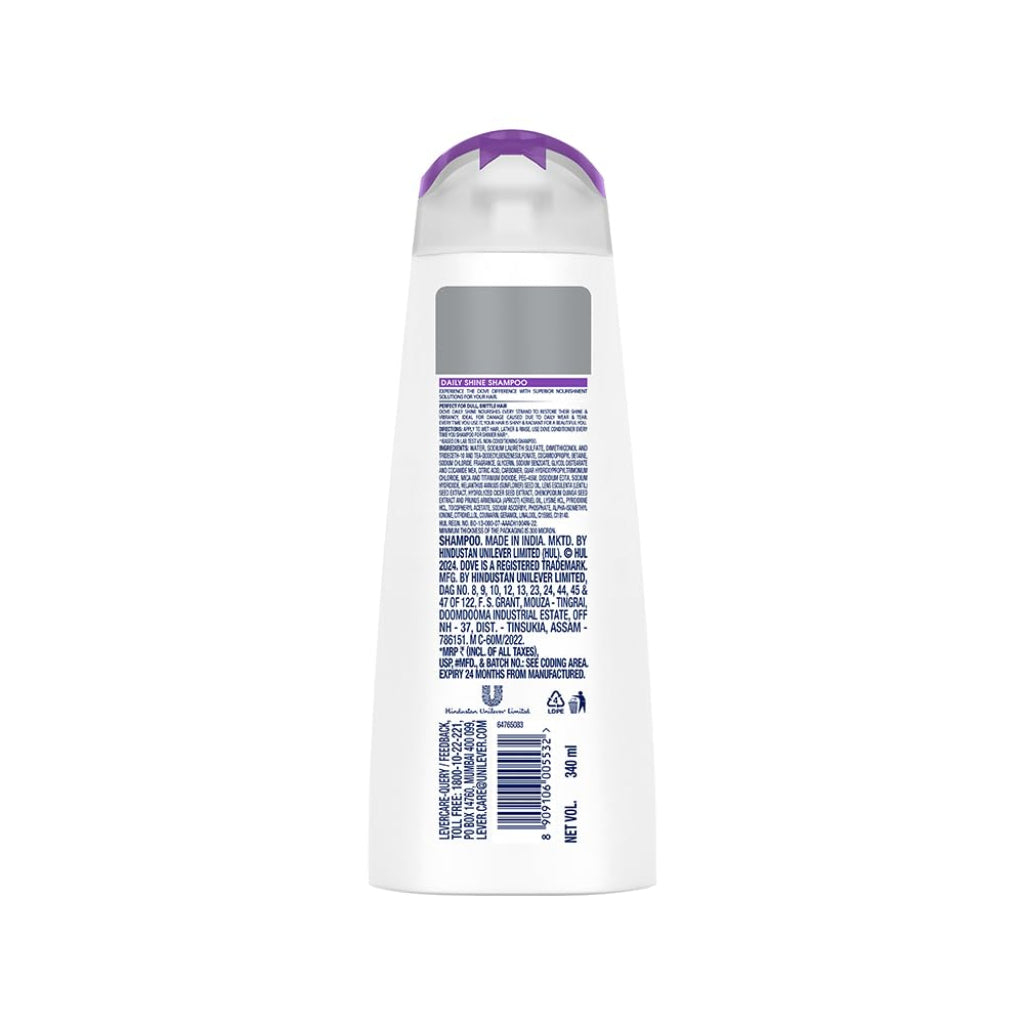 Dove Daily Shine Shampoo For Dull Hair, 340 ml