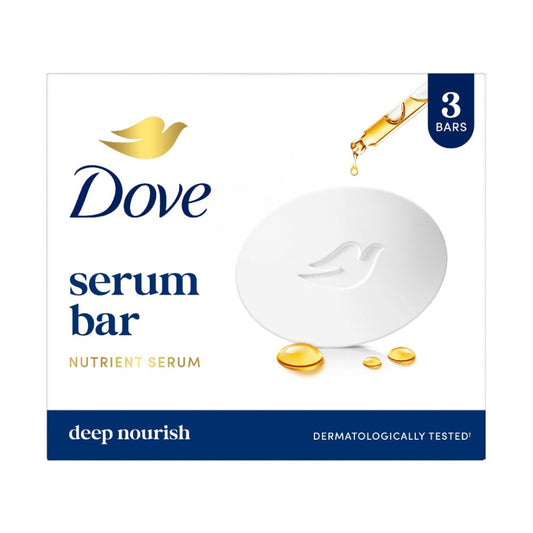 Dove Cream Beauty Bar - Soft, Smooth, Moisturised Skin, 3x125 g